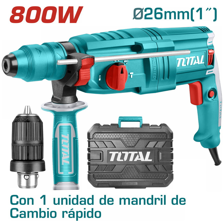 Marteau perforateur 800W double mandrin
