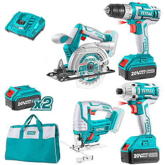 Kit Combo 4pcs sans fil  20 V  4Ah