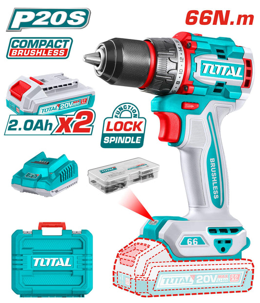 mallette visseuse perceuse 20V 66N.m - totaltools